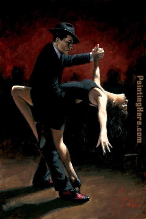 TANGO VII with hat painting - Fabian Perez TANGO VII with hat art painting